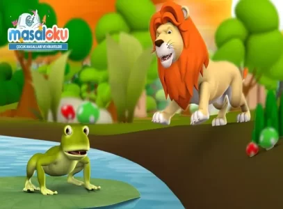 aslan ile kurbağa masalı