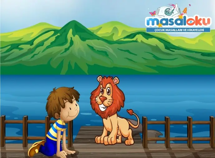 Adam ile Aslan