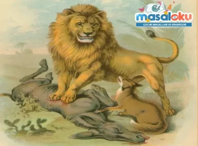 aslan eşek tilki masalı