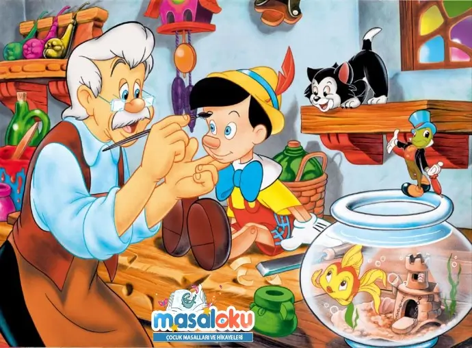 gepetto pinokyo boyama